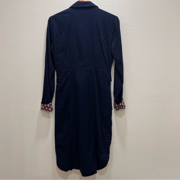 Maeve by Anthropology Blue Corduroy Winchester Dress Size 6 - Picture 3 of 11
